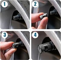 Bouchons de valve de pneu en aluminium avec doublure en plastique, résistants à la corrosion, anti-poussière, universels pour voiture, camion, moto, vélo