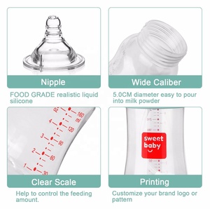 Silicone <strong>Milk</strong> Feeding Plastic PP Washable Baby <strong>Bottle</strong> with Handles