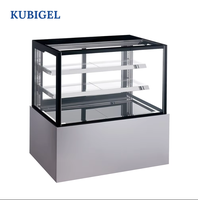 Vitrine Réfrigérée Commerciale à 3 Niveaux avec Ventilateur de Refroidissement pour Gâteaux et Desserts – Présentoir de Comptoir