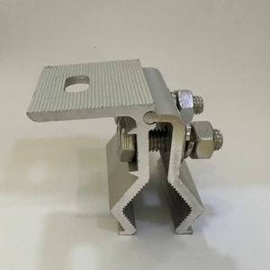 Support de fixation pour panneau <span class=keywords><strong>solaire</strong></span>, pince de fixation d'extrémité, support de fixation galvanisé à chaud, anti-rouille, matériel d'installation - Product Image 6