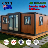 Casa Contenedor Prefabricada Australiana de 20, 30 y 40 pies, de Fácil Montaje, con Paneles Sándwich Aislados, de 2, 3 y 4 Dormitorios, Completamente Amueblada