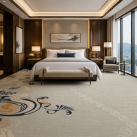Tapis de chambre d'hôtel 5 étoiles, tapis Axminster tissé, tapis de sol