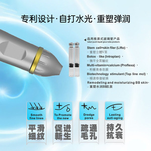 Micro-Skin Needle-Free Facial Hydration Device WS2 Grey Commercial Use Moisturizer Cleansing Whitening Skin Softening - Product Image 3