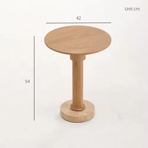 Mesa de Centro Minimalista de Concreto, Estilo Moderno de Mediados de Siglo, Mesa de Centro Blanca - Product Image 1