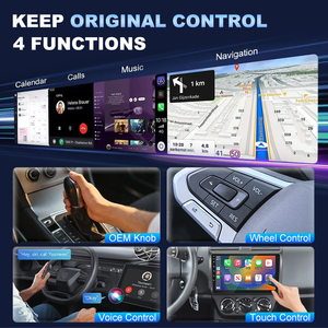 Autoradio F133 Melis MP5 Player con Schermo Touch da 9 Pollici, CarPlay Wireless, Android Auto Universale 2 Din, Stereo per Cruscotto, Garanzia 1 Anno - Product Image 5