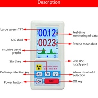 Nouveaux produits détecteur de rayonnement nucléaire portable BR-6 compteur Geiger testeur de rayons X dosimètre personnel détecteur de marbre bêta gamma