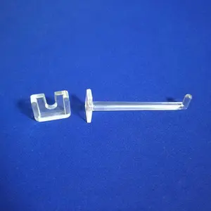 Wholesale Clear Acrylic Pegboard Hook and Slatwall Hook Acrylic Hanger Display Key Acrylic Hang Hooks For Display Stand