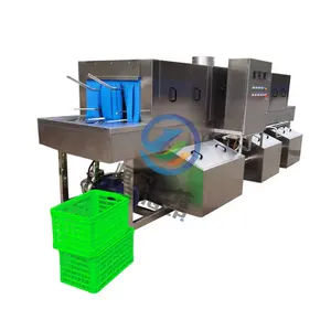 Wholesale Price OEM Accept Basket Rinsing Industrial Vegetable Milk Crate Washer