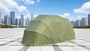 ที่คลุมโรงจอดรถแบบพับเก็บได้พับเก็บได้โครงสร้างเหล็กกลางแจ้งแบบพับเก็บได้แบบอัตโนมัติและกึ่งอัตโนมัติ - Product Image 5