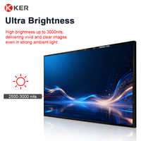 Pantalla LCD Publicitaria Ker de 75 Pulgadas con Protección Solar para Aplicaciones Comerciales en Exteriores