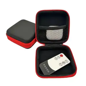 Casing Earbud keras persegi portabel EVA casing Earphone untuk headphone kulit kabel USB