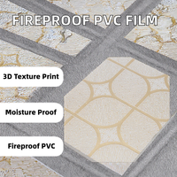 Film de plafond en rouleau en PVC ignifuge laminé sur plaque de plâtre, avec fonction anti-humidité, pour usage hôtelier