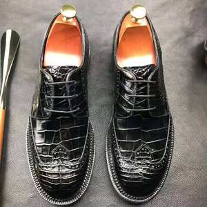 Exquisitos Zapatos de Vestir Goodyear <span class=keywords><strong>para</strong></span> Hombre, Elegantes Zapatos Personalizados de Piel de Cocodrilo <span class=keywords><strong>para</strong></span> Hombre, Zapatos de Hombre de Cuero Genuino de Cocodrilo Goodyear - Product Image 1