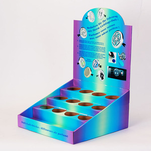 Caja <span class=keywords><strong>de</strong></span> exhibición <span class=keywords><strong>de</strong></span> mostrador moderna giratoria desmontable reciclable publicidad minorista para Top Show Auto Perfume agujeros <span class=keywords><strong>de</strong></span> ambientador <span class=keywords><strong>de</strong></span> coche - Product Image 3