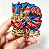 Souvenirs touristiques d'Azerbaïdjan, aimants pour réfrigérateur, aimants de réfrigérateur, souvenirs touristiques, autocollants magnétiques