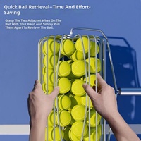 Ramasseur de balles de tennis léger de type rouleau, outil pratique pour la collecte des balles, équipement réglable, modèle tambour 22-23