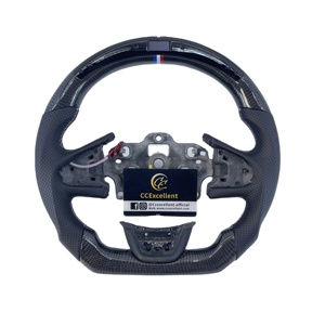 Volant en fibre de carbone unique avec éclairage LED pour Renault <span class=keywords><strong>Mégane</strong></span> / Scénic - Product Image 1
