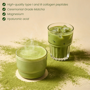 Latte al Matcha Super Collagene a Marchio Privato, Polvere Istantanea di Collagene e Magnesio per la Bellezza - Product Image 4