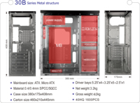 Pabrik Casing Pc Desktop Murah Kotak Vertikal Kantor Cpu Kabinet Gamer Komputer Itx Casing Gaming