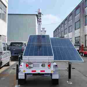 Rimorchio telecamera solare CCTV Off-Grid sistema di connettività per telefono cellulare monocristallino silicio policristallino tipi di <span class=keywords><strong>pannelli</strong></span> in silicio - Product Image 3