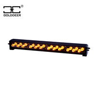 Golddeer 18.5in Advertencia DE PELIGRO DE EMERGENCIA Techo interior Parabrisas Visera Dash Luz intermitente 2017