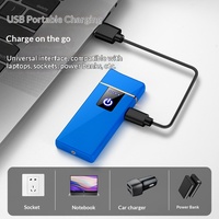 Briquet rechargeable USB coupe-vent à écran tactile avec LOGO personnalisable