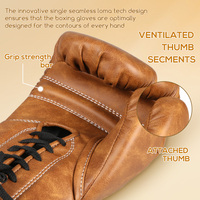 Gants De Boxe Avec Lacets Haute Qualité Pu Microfibre Gants De Boxe Professionnel Guantes De Boxeo Personnalisé
