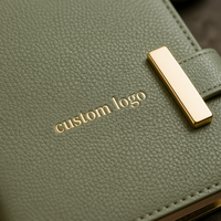 Ensemble de carnets en cuir PU avec logo personnalisé, 100 feuilles, fermeture magnétique, journal de qualité supérieure, pour les affaires, le bureau, promotionnel, corporatif