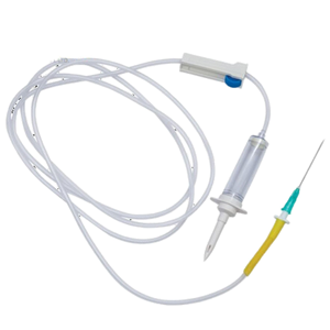 Ensemble de perfusion intraveineuse jetable pour adultes, tube en PVC transparent, certifié CE - Product Image 2