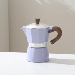 OEM Classic Premium Single Tube Mocha Maker <span class=keywords><strong>Italiana</strong></span> 1 3 6 Tazas Aluminio Espresso Moka Pot <span class=keywords><strong>Cafetera</strong></span> - Product Image 4