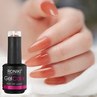 Vernis Gel UV Professionnel en Gros 15ml, Couleurs Unies, Fournitures pour Ongles OEM avec Lampe LED, Vernis à Ongles à Marque Privée