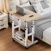Étudiant étude blanc hauteur réglable ordinateur de bureau en bois moderne pas cher roues mobiles bureaux d'ordinateur support d'ordinateur portable à vendre