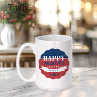 Topjlh Tasse en Céramique de Sublimation 15oz, Grande Tasse à Café Blanche de Haute Qualité pour Cadeaux Promotionnels, Vente en Gros avec Logo Personnalisé