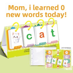 Tarjetas de <span class=keywords><strong>Palabras</strong></span> Visuales <span class=keywords><strong>para</strong></span> Jardín de Infancia, Tarjetas de Fonética <span class=keywords><strong>para</strong></span> Niños, Tabla de Bolsillo con Juegos de <span class=keywords><strong>Palabras</strong></span> CVC, Juegos de Fonética <span class=keywords><strong>para</strong></span> el Aprendizaje <span class=keywords><strong>en</strong></span> el Aula - Product Image 2