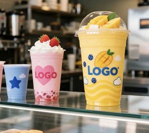 Vaso Desechable Personalizado de Plástico PET Transparente de 98 mm con Tapa para Café, Jugos, Bebidas, Tiendas de Comida, Té de Burbujas Boba - Product Image 3