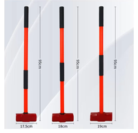 Marteau de roche professionnel de qualité DIY : marteau de démolition de haute qualité pesant 3 kg, 4 kg ou 5 kg ; personnalisable avec manche en hickory et