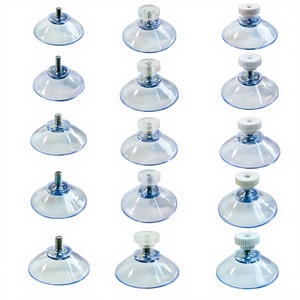 Transparent Suction Cup with Screws <b>Plastic</b> Suction Pads Clear PVC Sucker Pads with M4 M5 M6 Screw Nut - Product Image 2