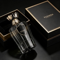 Flacon de parfum vide rond certifié CE 50ml 100ml, flacon de parfum en verre transparent vide avec bouchon à sertir