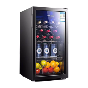 <span class=keywords><strong>Mini</strong></span> <span class=keywords><strong>nevera</strong></span> de mesa pequeña de 90L para oficina/hogar/apartamento, bebidas/<span class=keywords><strong>refrescos</strong></span> con puerta de cristal, armario enfriador de vino, Enfriador de vino, 220V - Product Image 1