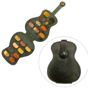 Bolsa de Almacenamiento Creativa para Púas de Guitarra Eléctrica Folk, Bolsa de Accesorios de Cuero PU para Ukelele, Estuche Protector para Capo - Product Image 2