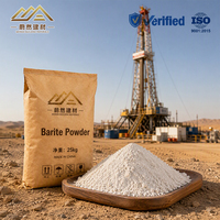 Poudre de barite lourde conforme à la norme ISO 9001 avec une taille de particules uniforme pour l'agrandissement de la masse de boue de forage et la prévention des éclaboussures