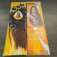 Cheveux synthétiques Yaki populaires à faible coût, 6 pièces, 26-30 pouces, qualité stable, sans perte de cheveux, faciles à gérer, article très vendu pour le marché professionnel