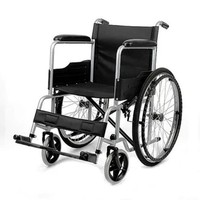 Fauteuil roulant manuel pliable à siège souple, fonction toilette, qualité hospitalière, sans gonflage, pour seniors - Vente directe usine 809