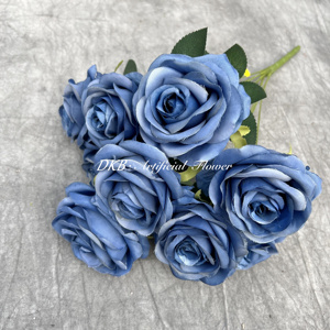 2024 Most Popular <b>Artificial</b> Flowers Bulk Low Price Wholesale High Quality 9 Head <b>Artificial</b> Rose - Product Image 4