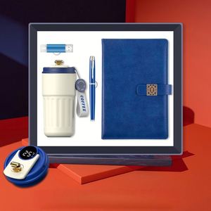 Enterprise Business Gift Box Set Handmade UV Printed Paper Warm Display Coffee Cup+Pen+A5 Notebook+<b>USB</b> <b>Drive</b> Luxury Promotion - Product Image 2