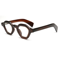 Monture de lunettes haut de gamme en corne de buffle véritable, faite à la main, couleur unie, pour hommes et femmes, marron, logo personnalisable