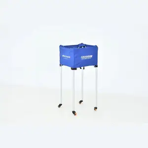 Jingxiang High Quality Aluminum Mobile Ball Storage Cart Low Price Pushcart For Volleyball Tennis Similar Sports Equipment