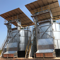 Fermenteur Wanfeng à couche extérieure en acier au carbone, capacité 20m³, 8-14 M³/jour, haute productivité pour la culture agricole