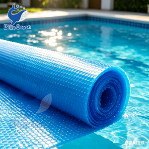 Couverture de piscine solaire en film PE épaissi Damary avec fonction de sécurité pour piscines hors sol et enterrées OEM - Product Image 1
