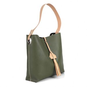 Z &amp; M Cina Merci In Pelle Tinta Unita handle Bag per Le Donne - Product Image 4